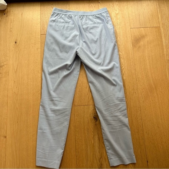 UNIQLO SMART ANKLE PANTS STRIPE WIHTE & LIGHT BLUE - S - Picture 11 of 14